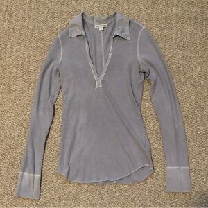 James Perse Light Blue/Slate Gray Top